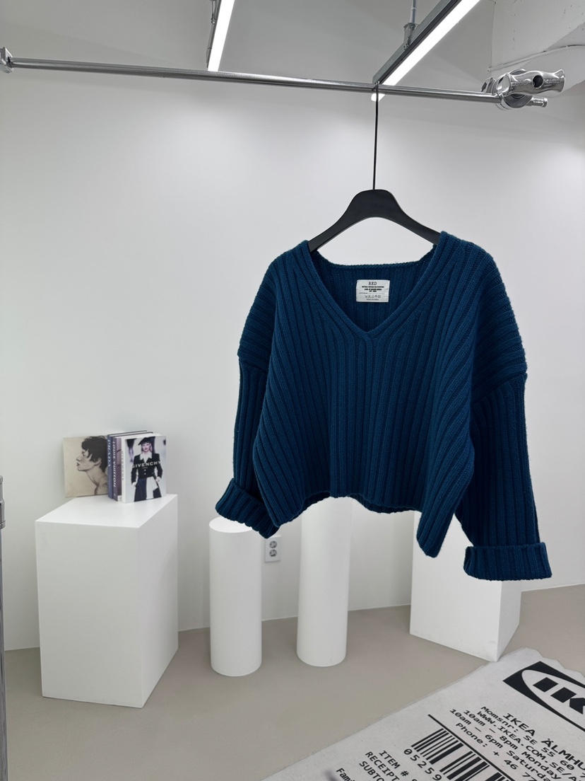 RED-A韓國代購㊣女裝新品熱賣真品25秋冬時尚職業休閑針織衫RED-A針織衫圖色2