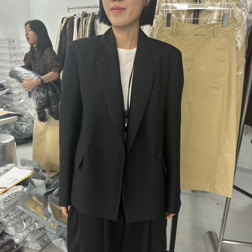 DOUBLE STANDARD/LE SMOKING/MAISONSTAFF東大門㊣代購女裝新品時尚夾克MAISONSTAFF夾克圖色2