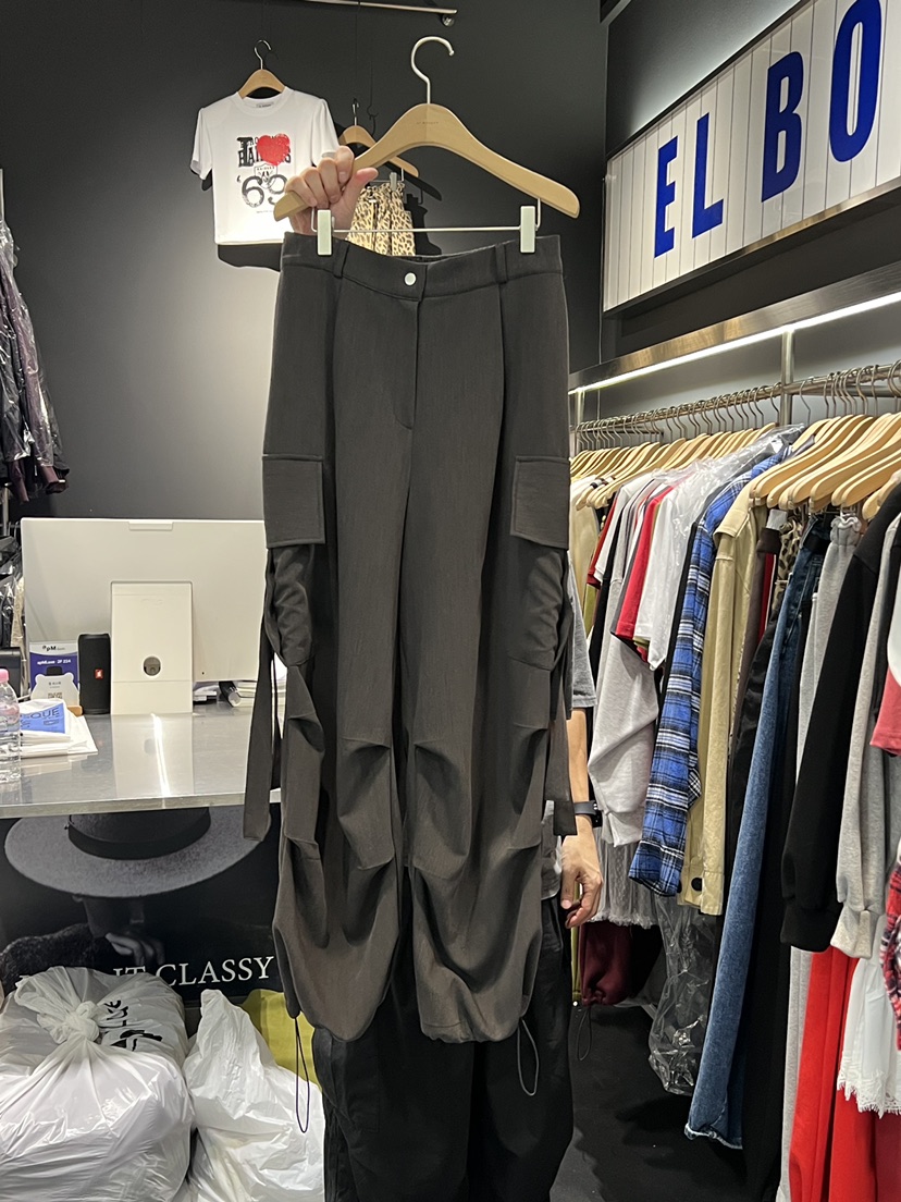 EL BOSQUE東大門㊣直郵女裝新品時尚推薦人氣職業休閑休閑褲EL BOSQUE休閑褲圖色1墨