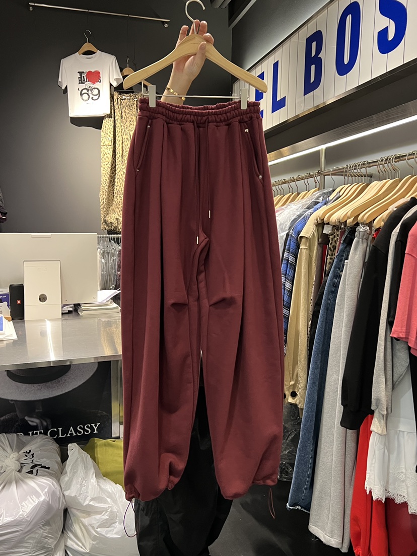 EL BOSQUE韓國直郵㊣女士新品時尚25秋冬推薦真品人氣休閑褲EL BOSQUE休閑褲圖色3