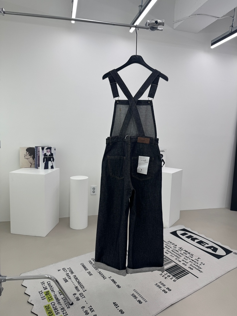 RED-A東大門㊣實拍女士新品休閑25秋冬熱賣人氣背帶褲工裝褲RED-A背帶褲