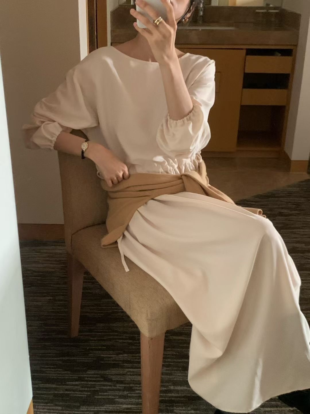 RENOUVEAU東大門㊣實拍女士新款推薦休閑真品時尚熱賣連衣裙RENOUVEAU連衣裙