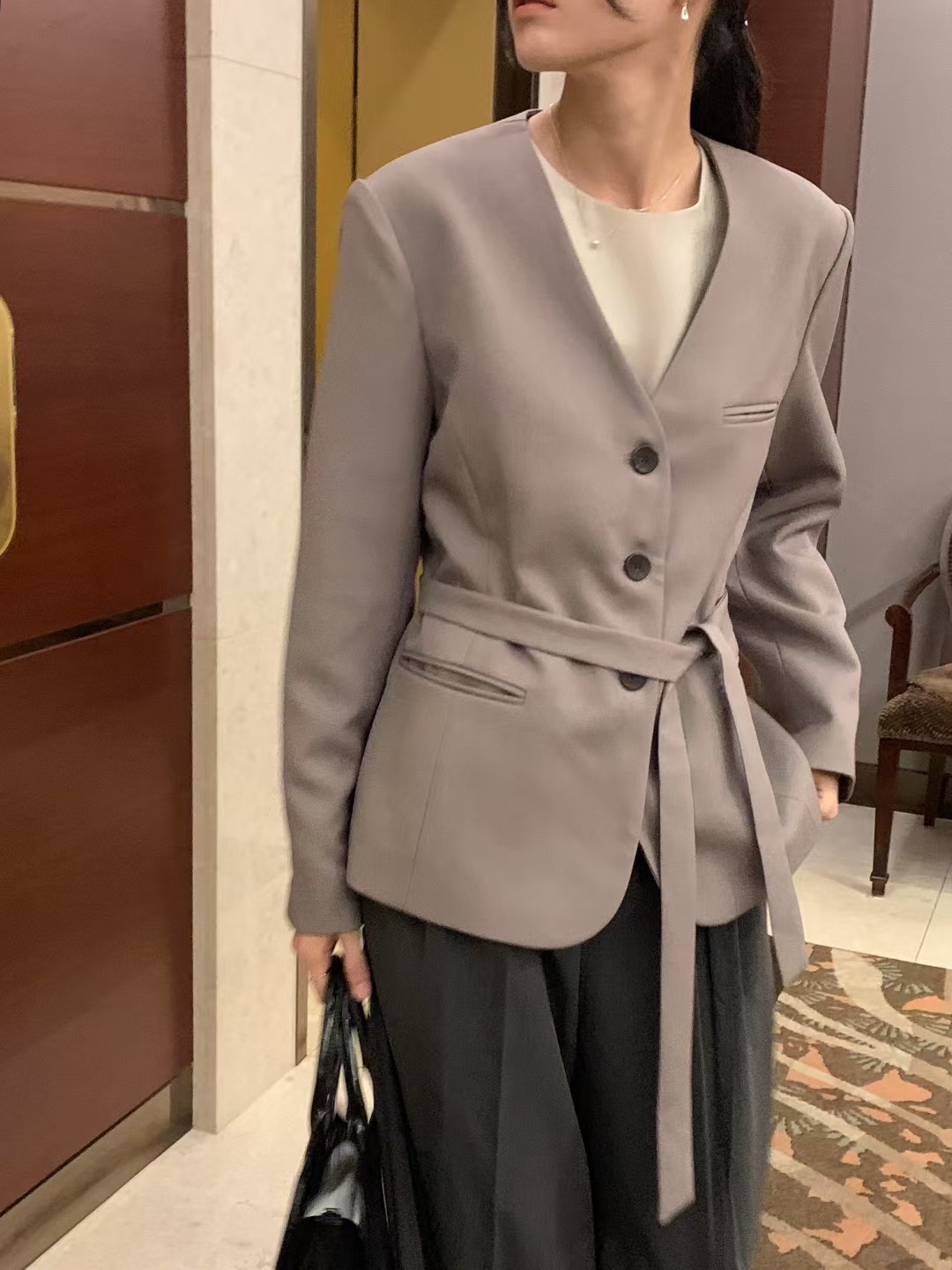 RENOUVEAU東大門㊣代購女裝新品人氣職業時尚25秋冬推薦夾克RENOUVEAU夾克