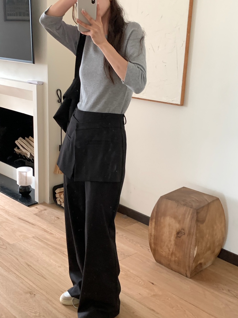 BLEECKER東大門㊣直郵女士新品熱賣職業25秋冬人氣休閑裙褲BLEECKER裙褲