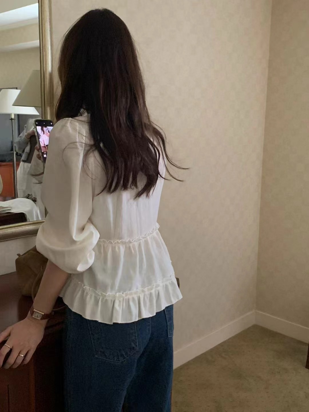 PYT-ot東大門㊣實拍女士新品真品推薦職業25秋冬襯衫蕾絲衫pretty young thing襯衫/蕾絲衫
