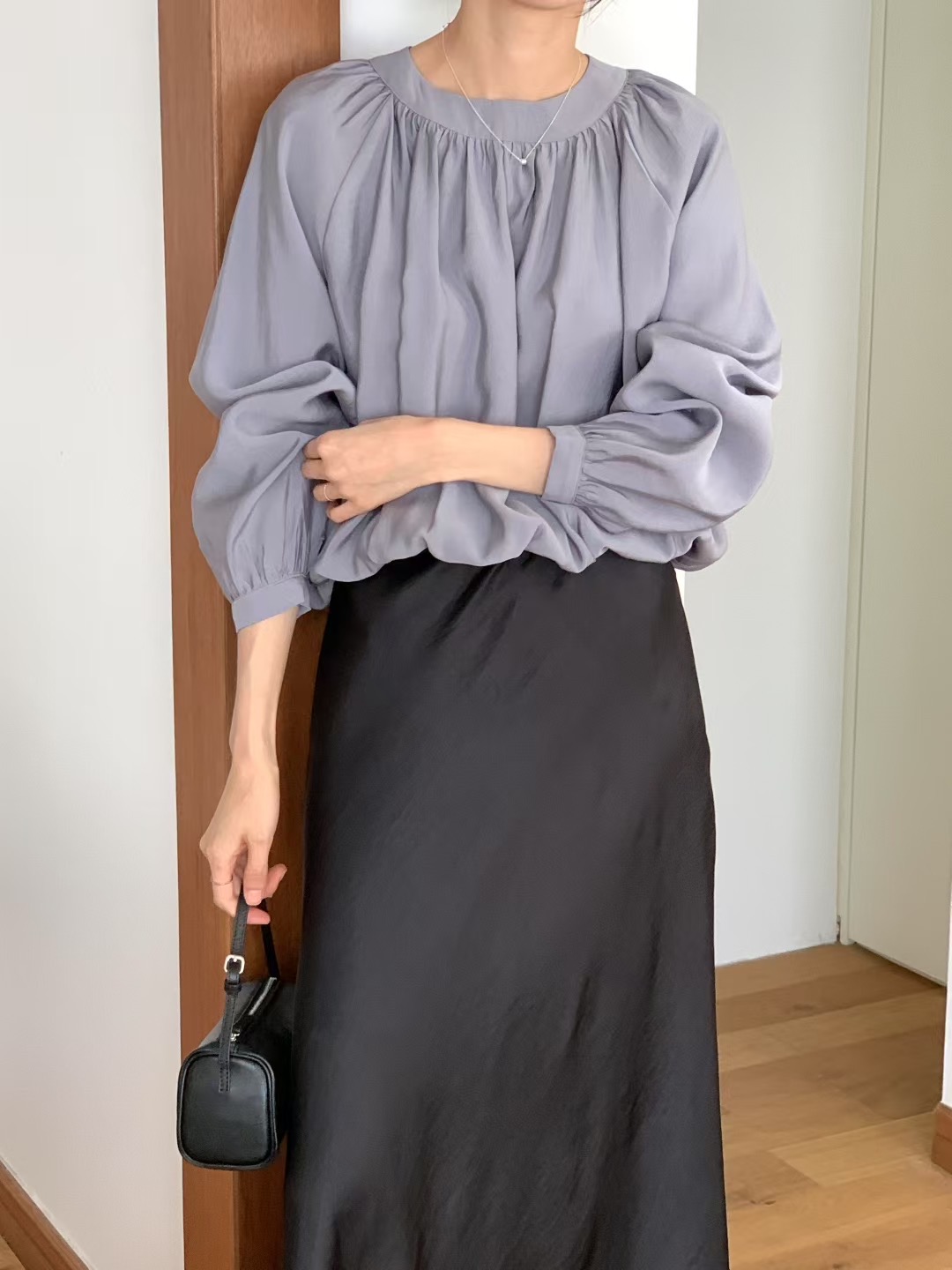 RENOUVEAU韓國直郵㊣女裝新品人氣職業25秋冬休閑襯衫蕾絲衫RENOUVEAU襯衫/蕾絲衫圖色3