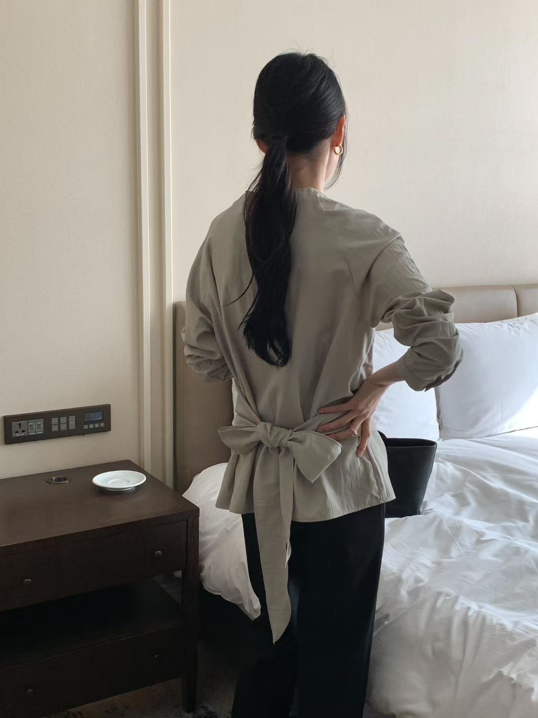 RENOUVEAU韓國代購㊣女裝新款休閑熱賣推薦職業25秋冬襯衫蕾絲衫RENOUVEAU襯衫/蕾絲衫