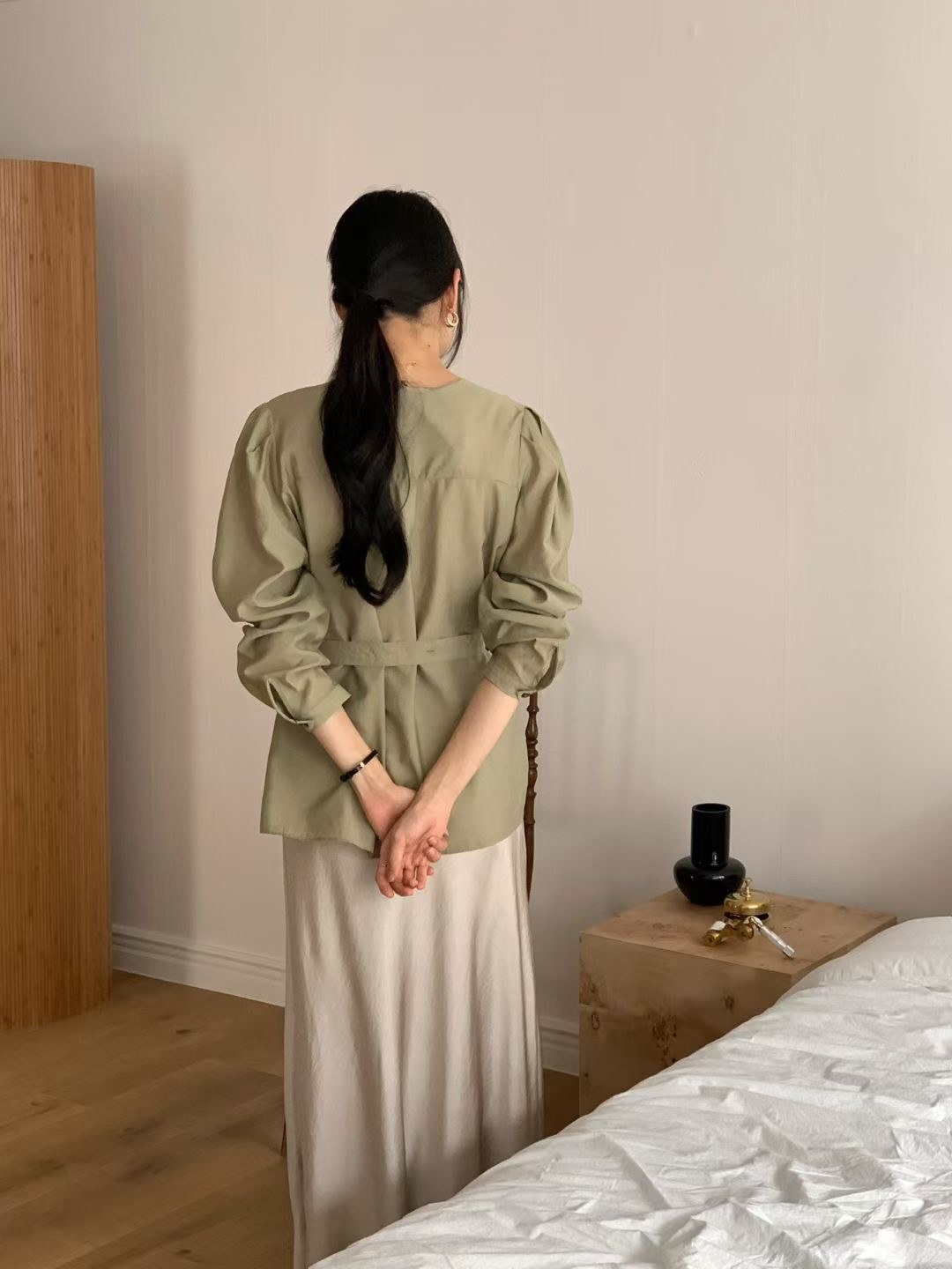 RENOUVEAU東大門㊣代購女裝新品時尚休閑真品人氣襯衫蕾絲衫RENOUVEAU襯衫/蕾絲衫