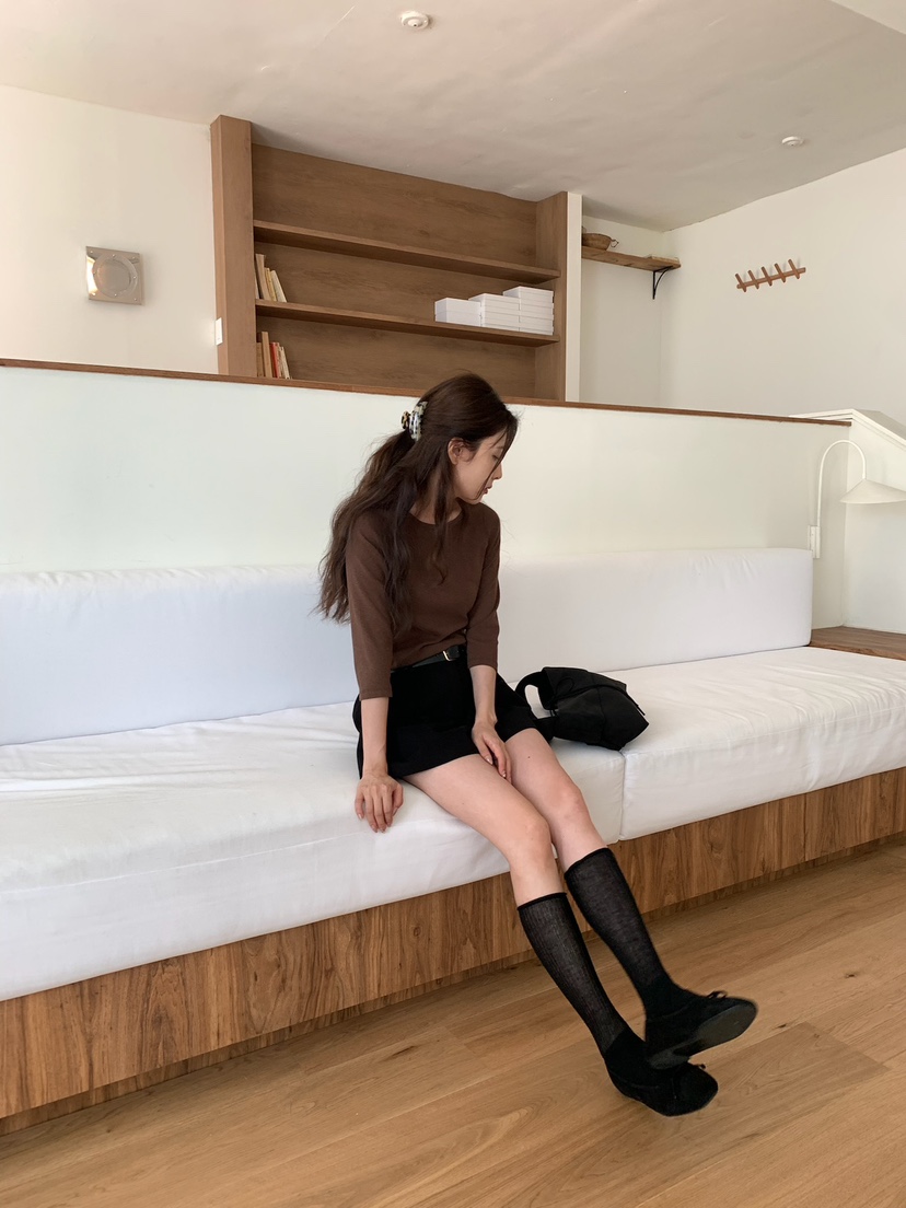 BLEECKER東大門㊣代購女裝新款休閑25秋冬熱賣職業推薦短褲BLEECKER短褲