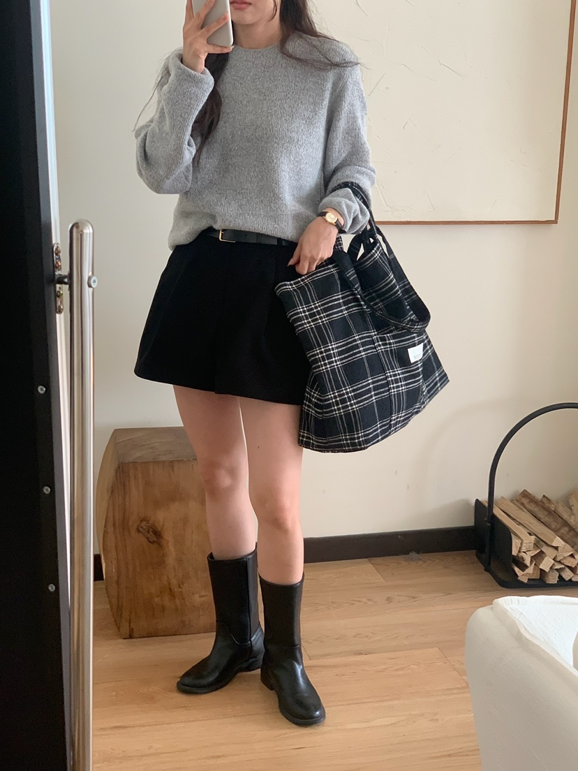 BLEECKER東大門㊣代購女裝新款休閑25秋冬熱賣職業推薦短褲BLEECKER短褲