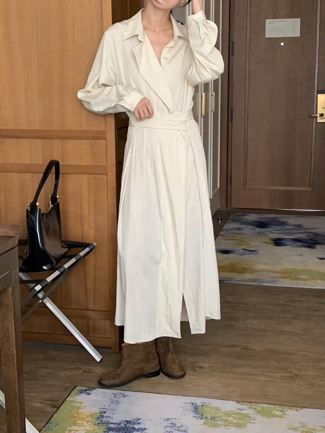 RENOUVEAU東大門㊣直郵女士新品人氣時尚熱賣25秋冬職業連衣裙RENOUVEAU連衣裙