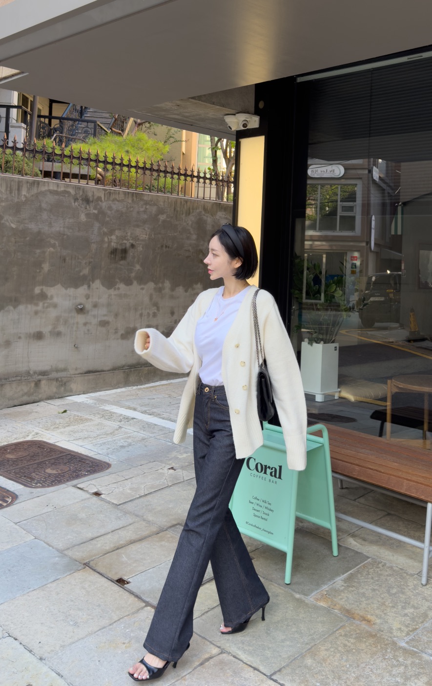 AWESOME-L東大門㊣代購女裝新款休閑職業時尚針織衫柔軟開衫AWESOME-L針織衫