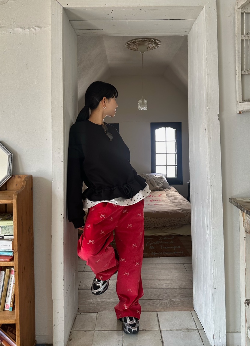 BYRING韓國代購㊣女士新品休閑推薦熱賣時尚人氣真品休閑褲BYRING休閑褲