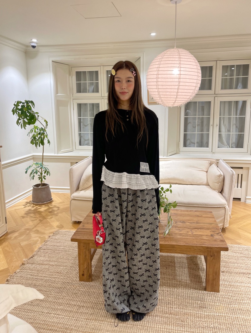 BOUTIQUE-L東大門㊣直郵女士新款25秋冬推薦時尚真品休閑褲BOUTIQUE-L休閑褲