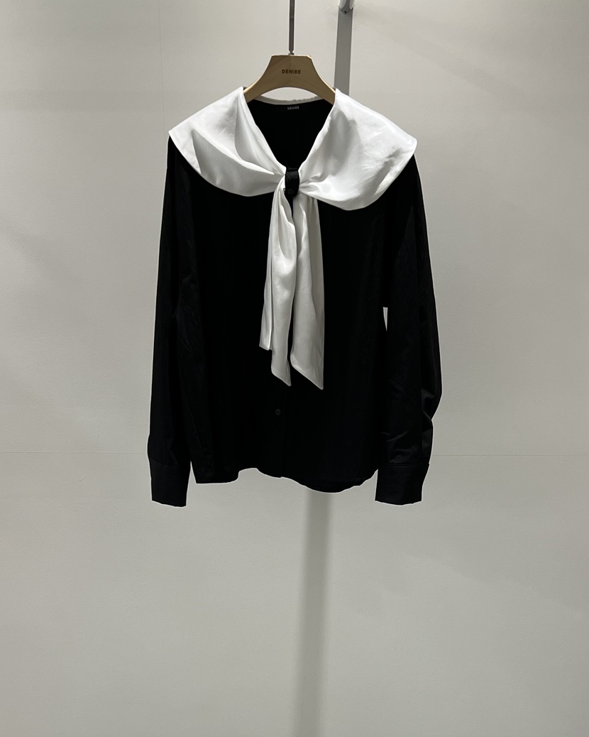 DENISE東大門㊣直郵女士新品推薦熱賣25秋冬休閑襯衫蕾絲衫DENISE襯衫/蕾絲衫圖色1