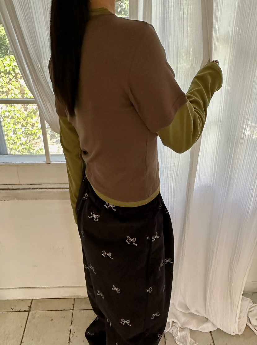 BYRING東大門㊣實拍女士新品熱賣人氣25秋冬時尚長袖T恤假兩件BYRING長袖T恤