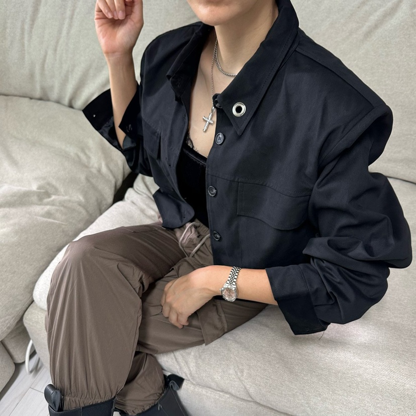 SOUIT東大門㊣代購女士新品人氣時尚真品職業熱賣推薦25秋冬夾克SOUIT by mabel-L夾克圖色2