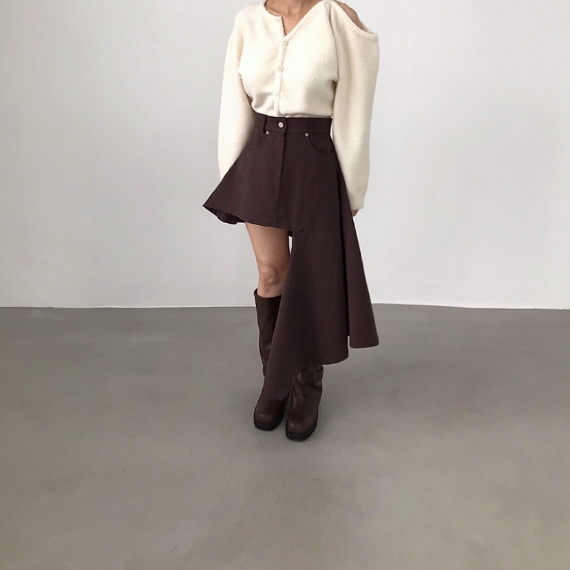2TWO MOON東大門㊣實拍女裝新品職業休閑推薦半身裙中短裙2TWO MOON半身裙/中短裙