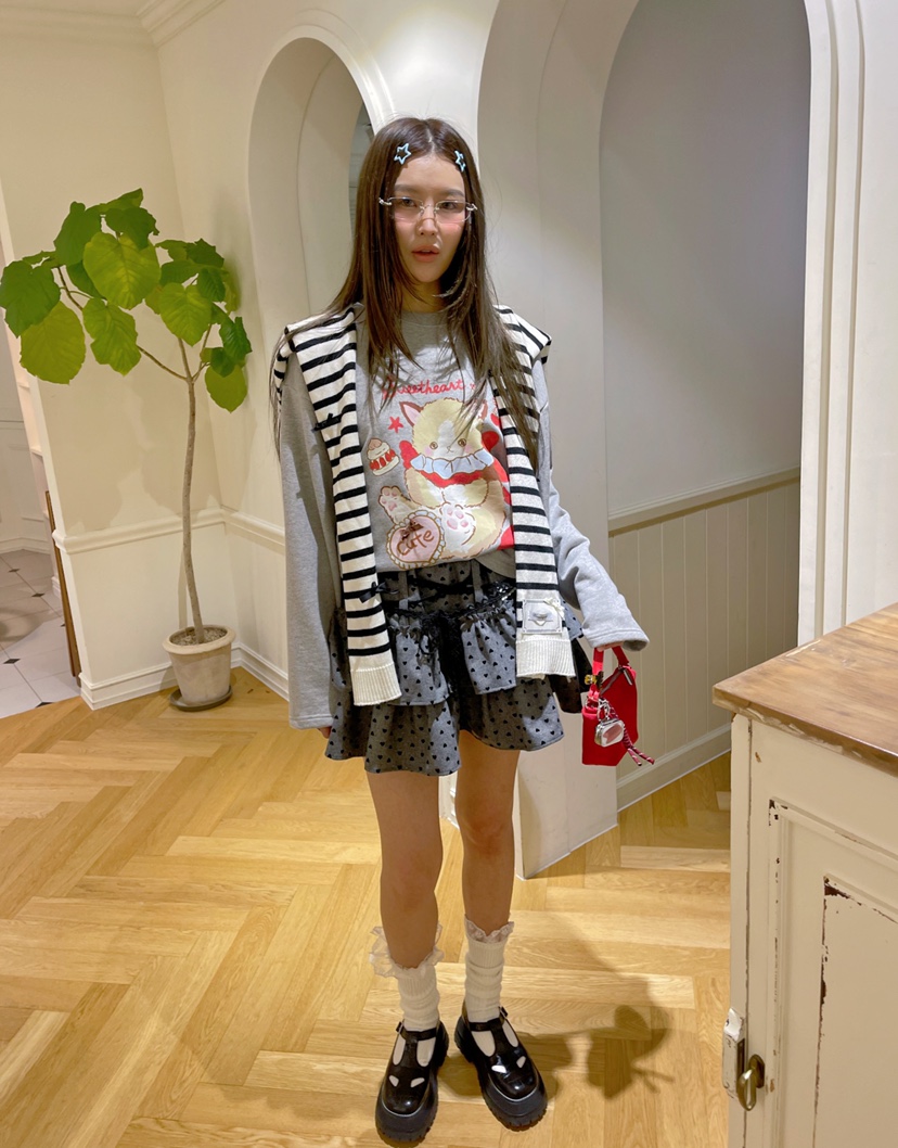 BOUTIQUE-L東大門㊣代購女裝新款25秋冬真品人氣時尚熱賣短裙BOUTIQUE-L短裙