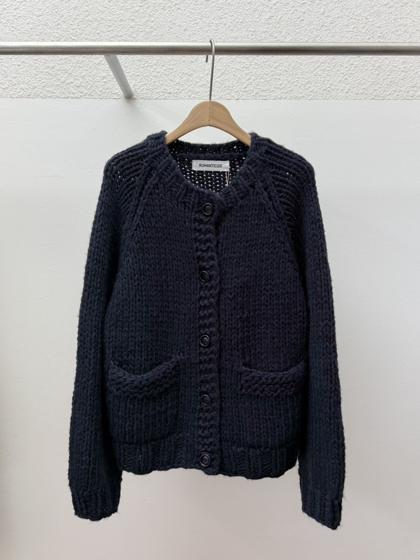 ROMANTICIZE東大門㊣代購女士新品25秋冬真品針織衫手工開衫ROMANTICIZE針織衫圖色3
