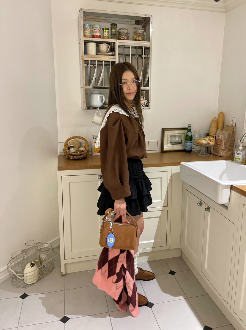 BOUTIQUE-L韓國代購㊣女裝新品熱賣休閑推薦人氣襯衫蕾絲衫BOUTIQUE-L襯衫/蕾絲衫