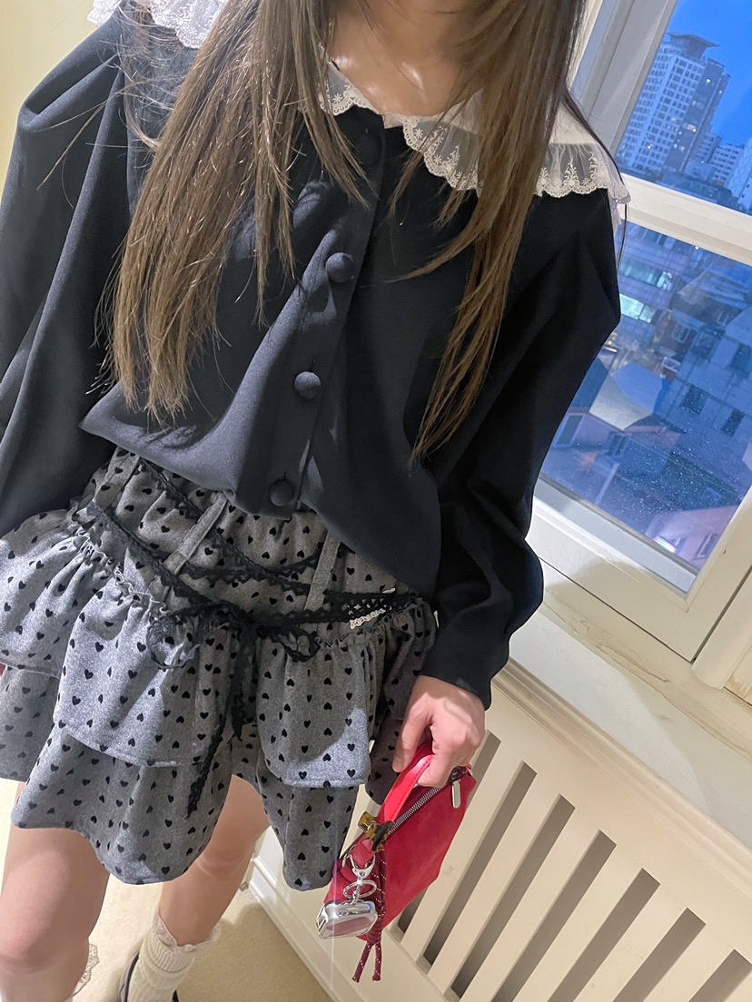 BOUTIQUE-L韓國代購㊣女裝新品熱賣休閑推薦人氣襯衫蕾絲衫BOUTIQUE-L襯衫/蕾絲衫