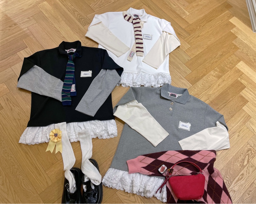 BOUTIQUE-L東大門㊣代購女裝新品推薦人氣休閑衛衣不含領帶BOUTIQUE-L衛衣