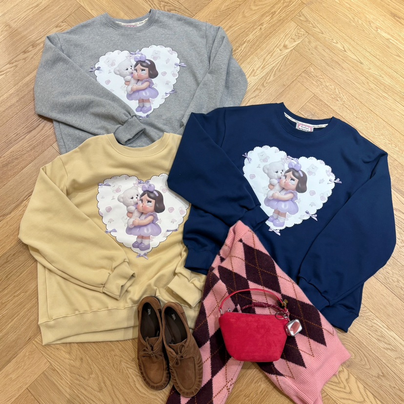 BOUTIQUE-L東大門㊣代購女裝新品時尚推薦25秋冬熱賣職業衛衣BOUTIQUE-L衛衣
