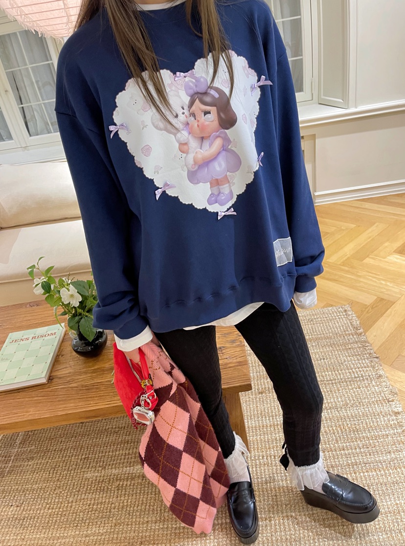 BOUTIQUE-L東大門㊣代購女裝新品時尚推薦25秋冬熱賣職業衛衣BOUTIQUE-L衛衣