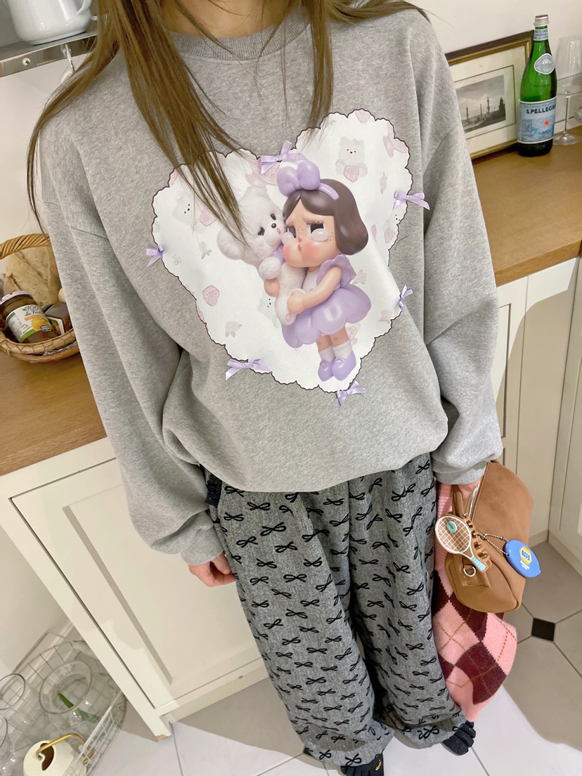 BOUTIQUE-L東大門㊣代購女裝新品時尚推薦25秋冬熱賣職業衛衣BOUTIQUE-L衛衣圖色2