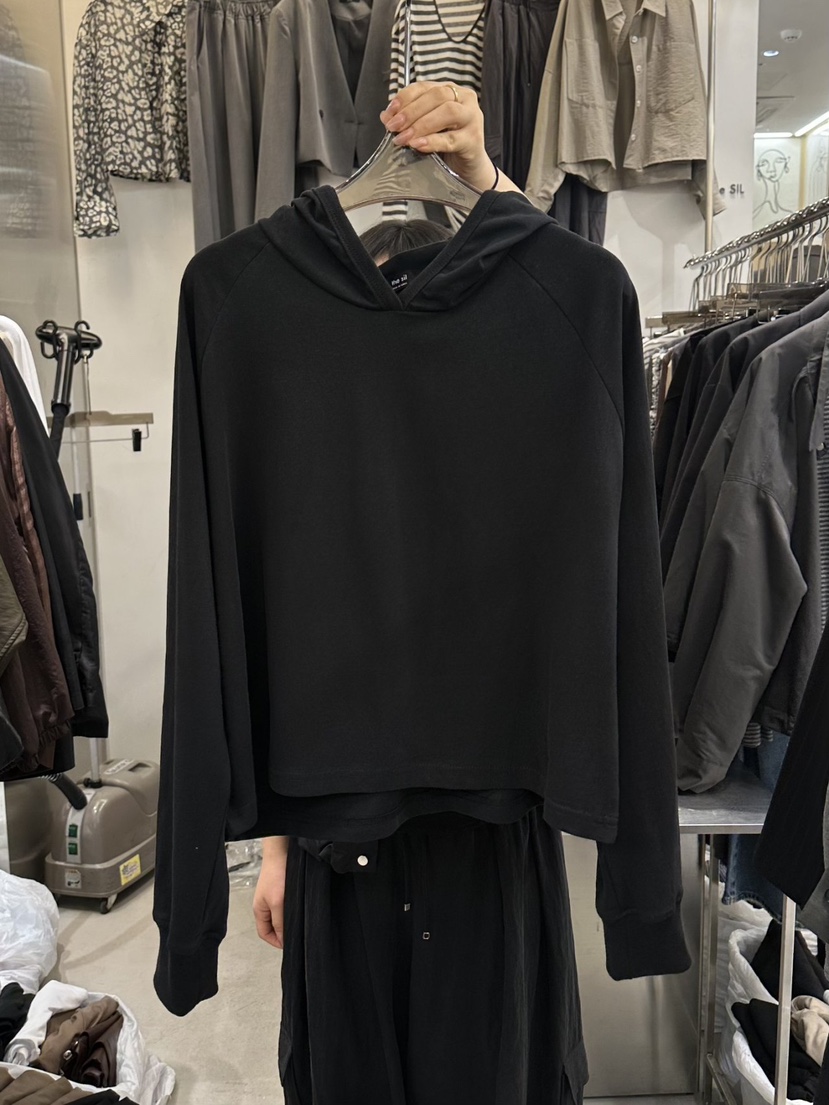 THE SIL韓國直郵㊣女裝新品時尚人氣25秋冬真品長袖T恤連帽THE SIL/1 2ILLY長袖T恤圖色3