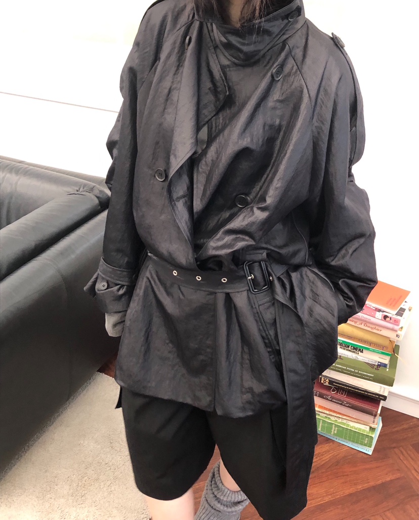 MELTED-P東大門㊣代購女士新款熱賣25秋冬時尚職業長款風衣MELTED-P長款風衣