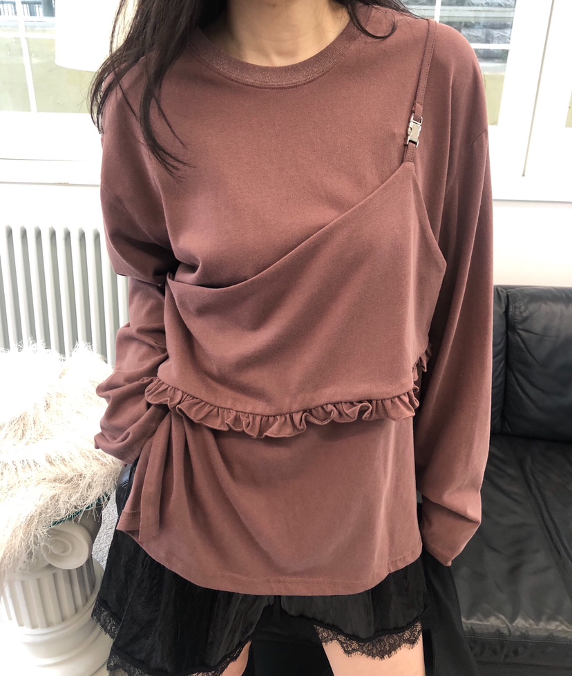 MELTED-P東大門㊣代購女士新品真品推薦熱賣人氣25秋冬長袖T恤MELTED-P長袖T恤