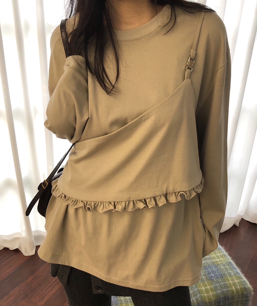 MELTED-P東大門㊣代購女士新品真品推薦熱賣人氣25秋冬長袖T恤MELTED-P長袖T恤