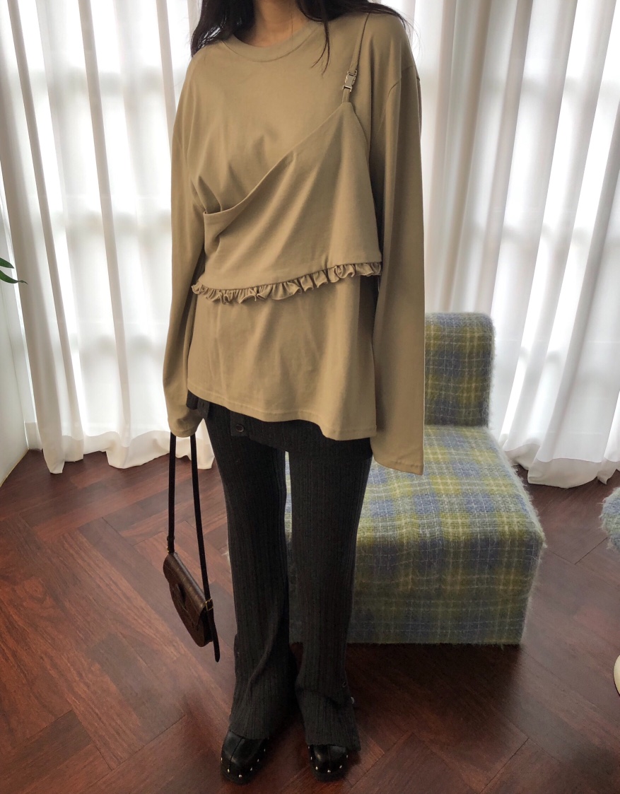 MELTED-P東大門㊣代購女士新品真品推薦熱賣人氣25秋冬長袖T恤MELTED-P長袖T恤