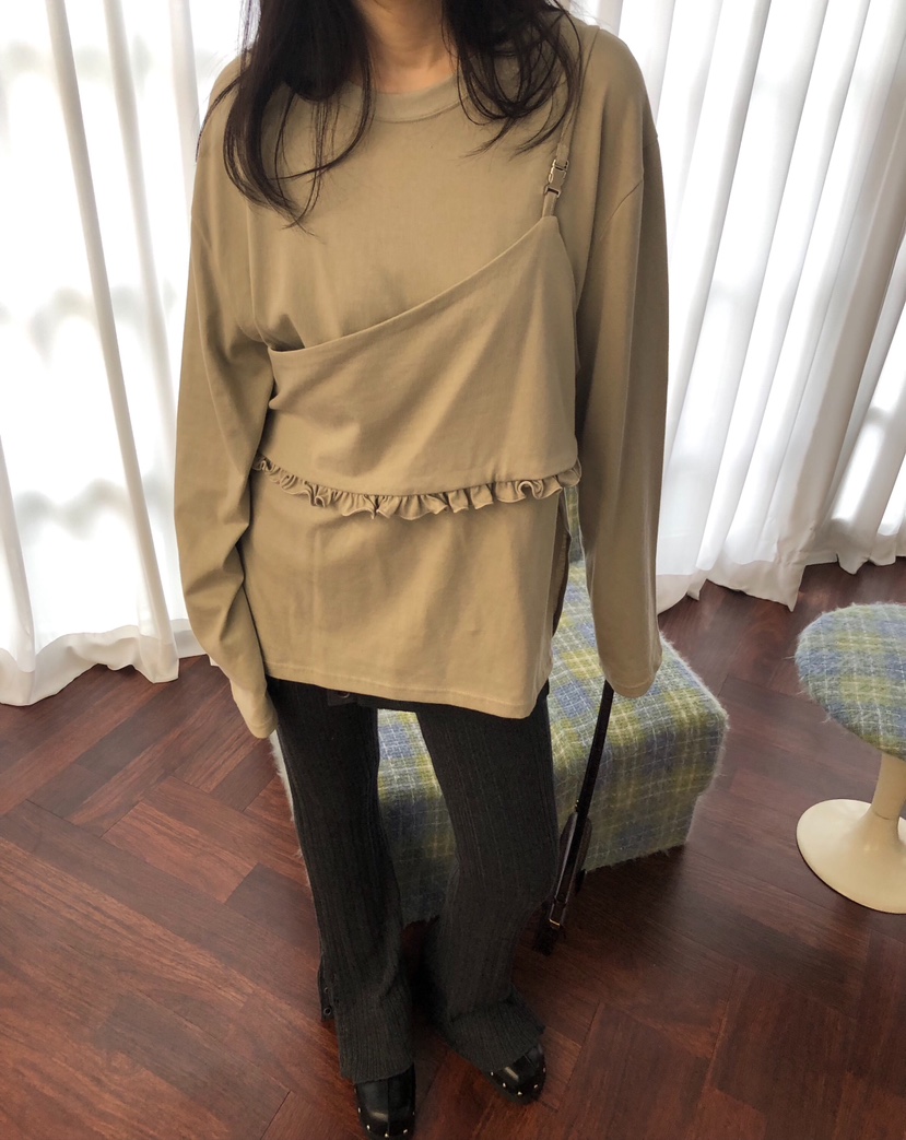 MELTED-P東大門㊣代購女士新品真品推薦熱賣人氣25秋冬長袖T恤MELTED-P長袖T恤
