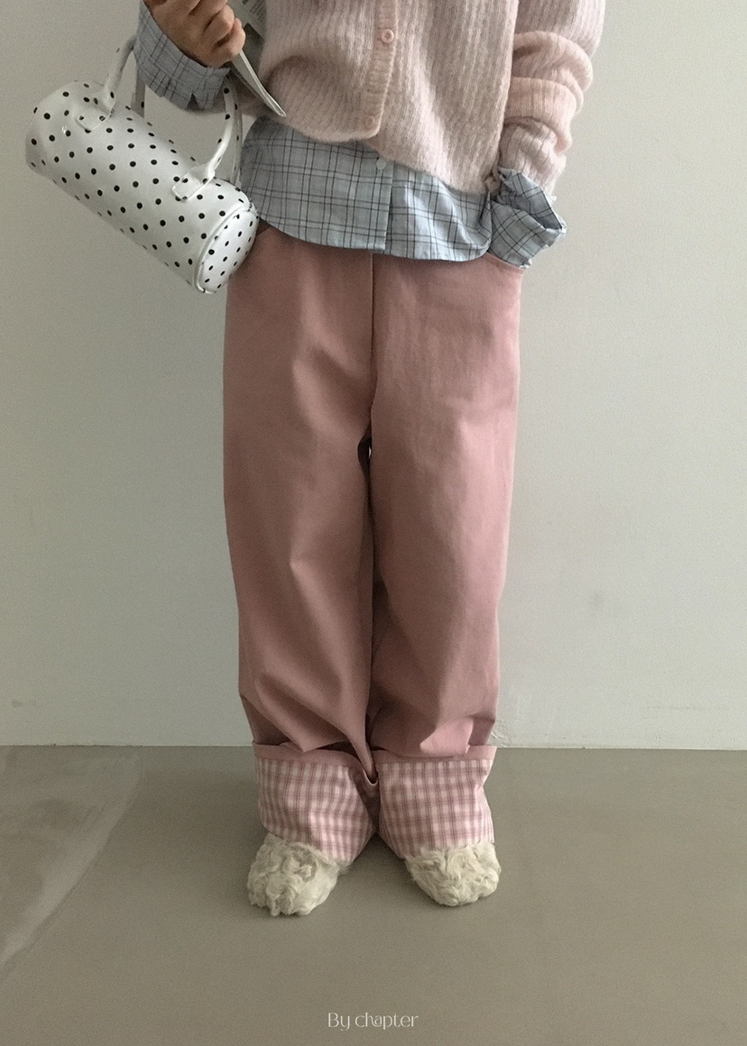 BY CHAPTER東大門㊣直郵女士新品職業真品時尚熱賣休閑褲格紋BY Chapter休閑褲