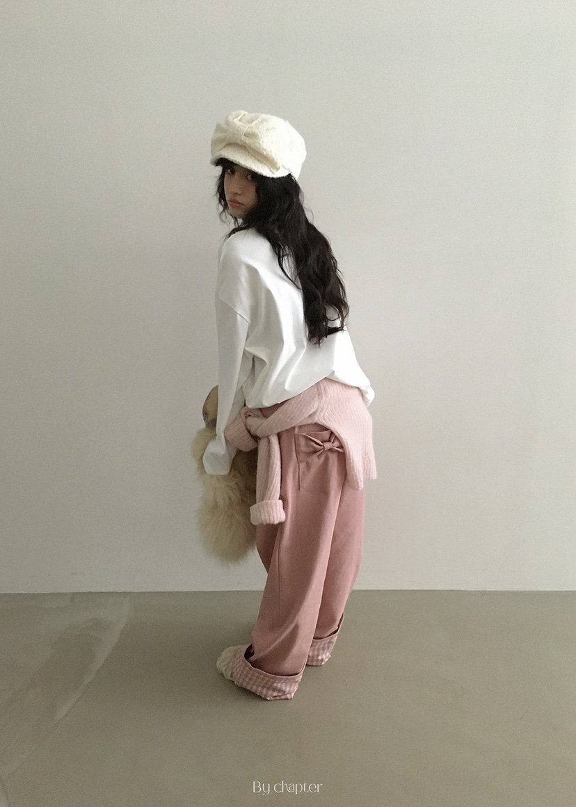 BY CHAPTER東大門㊣直郵女士新品職業真品時尚熱賣休閑褲格紋BY Chapter休閑褲