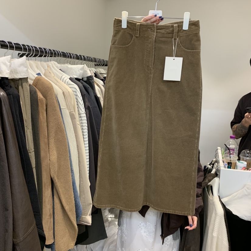 JINSIM韓國代購㊣女裝新品人氣休閑25秋冬熱賣半身裙中短裙JINSIM半身裙/中短裙圖色2