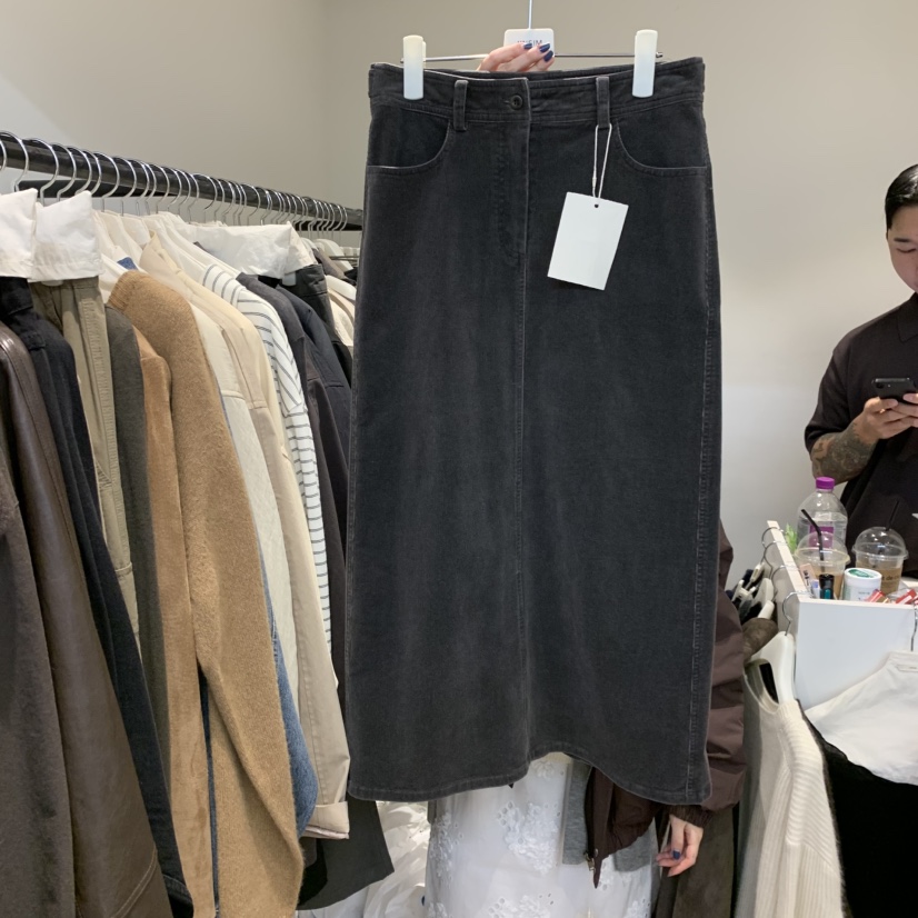 JINSIM韓國代購㊣女裝新品人氣休閑25秋冬熱賣半身裙中短裙JINSIM半身裙/中短裙圖色3