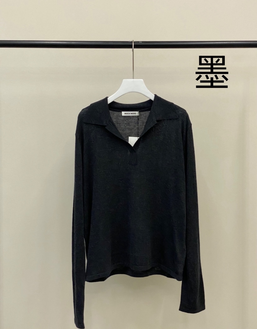 MUCH MORE韓國直郵㊣女士新品25秋冬時尚休閑職業人氣長袖T恤MUCH MORE長袖T恤圖色4