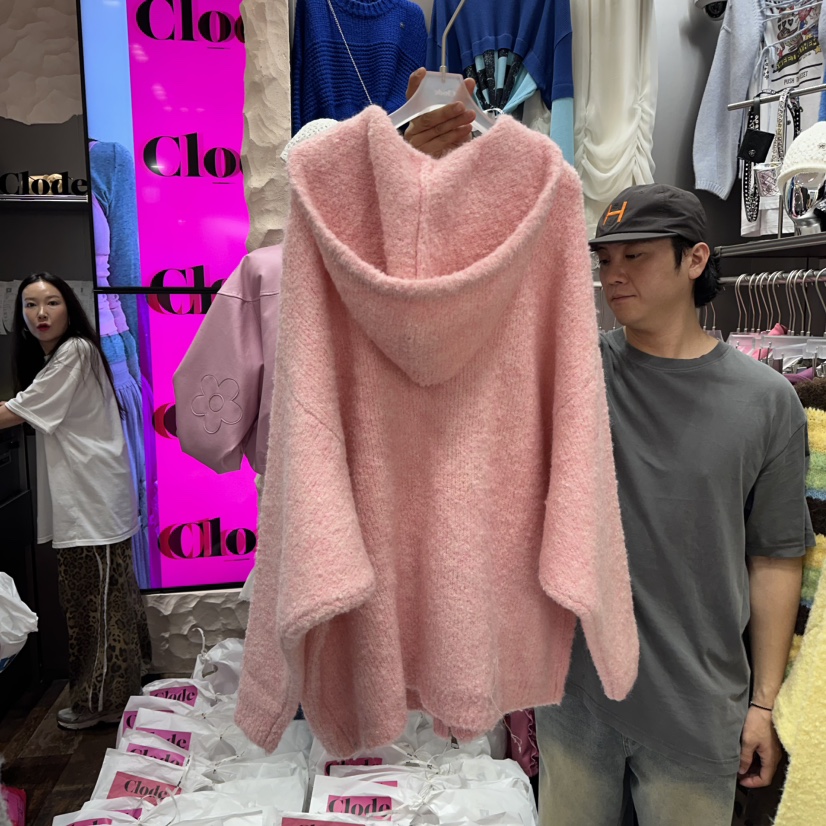 CLODE東大門㊣代購女士新品推薦時尚職業人氣夾克羊毛拉鏈連帽CLODE夾克