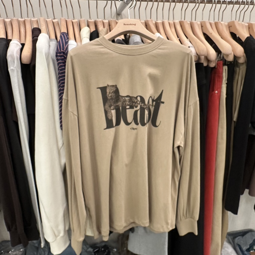 URBANSTORY/REMAKING東大門㊣實拍女裝新款時尚25秋冬長袖T恤Remaking/URBANSTORY長袖T恤圖色1
