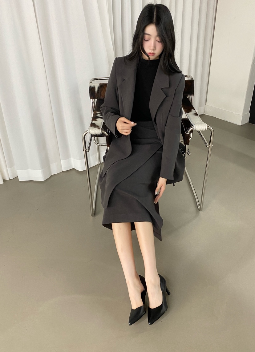 NDE東大門㊣代購女裝新款職業人氣休閑時尚熱賣推薦夾克含腰帶NDE夾克