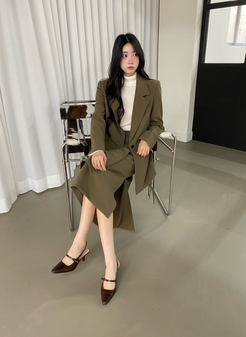 NDE東大門㊣代購女裝新款職業人氣休閑時尚熱賣推薦夾克含腰帶NDE夾克