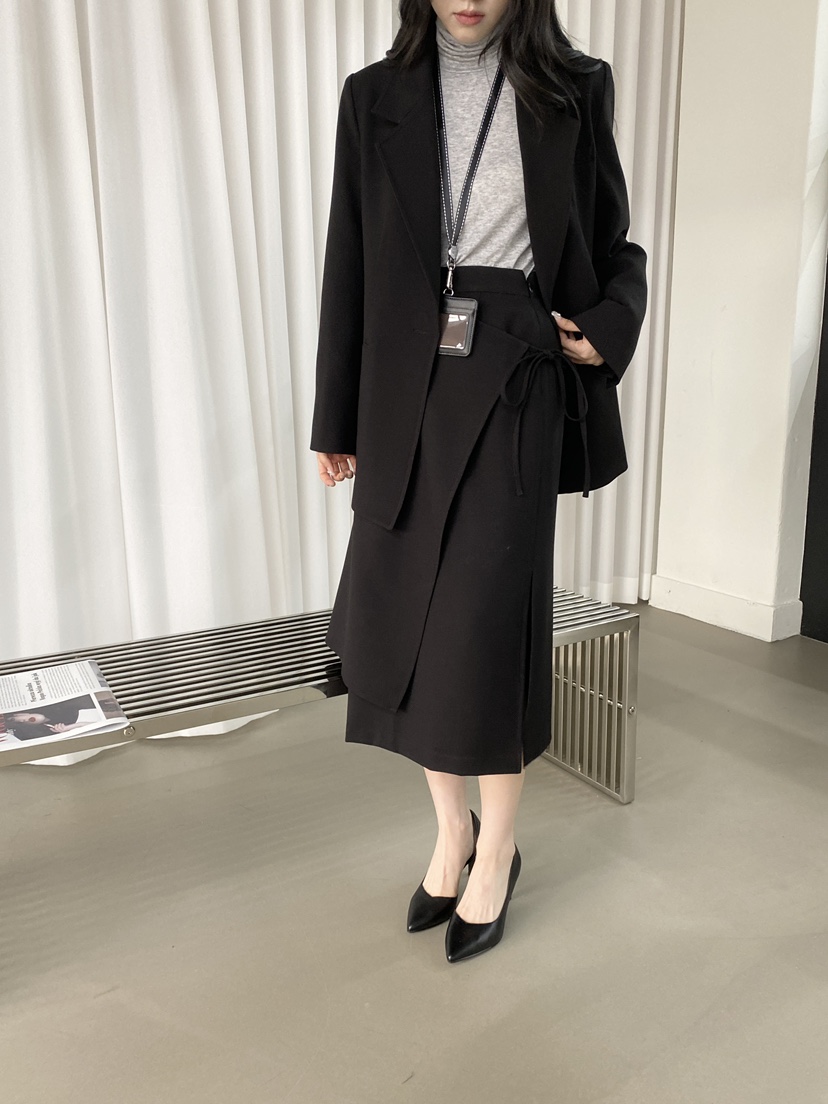 NDE東大門㊣代購女裝新款職業人氣休閑時尚熱賣推薦夾克含腰帶NDE夾克