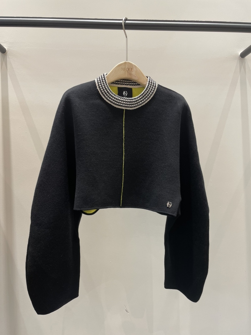 NEOUL東大門㊣代購女裝新品時尚25秋冬職業熱賣推薦真品衛衣NEOUL/ahin雙領標簽衛衣圖色1