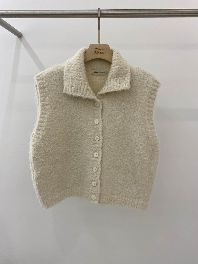 WEAUE SELVAGE東大門㊣代購女裝新品推薦休閑熱賣人氣馬甲WEAUE SELVAGE馬甲圖色1
