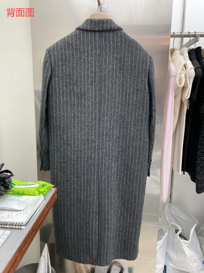 CURVY東大門㊣直郵女士新款休閑人氣25秋冬時尚推薦中長款大衣CURVY中長款大衣圖色1