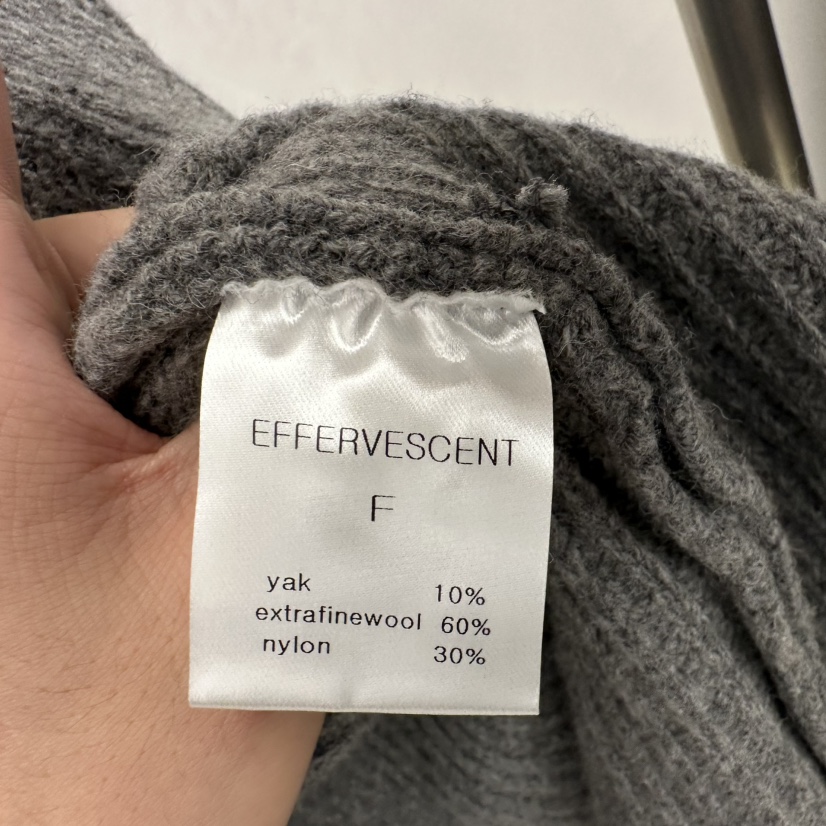 EFFERVESCENT韓國直郵㊣女士新款休閑推薦25秋冬針織衫羊毛開衫evc/effervescent針織衫